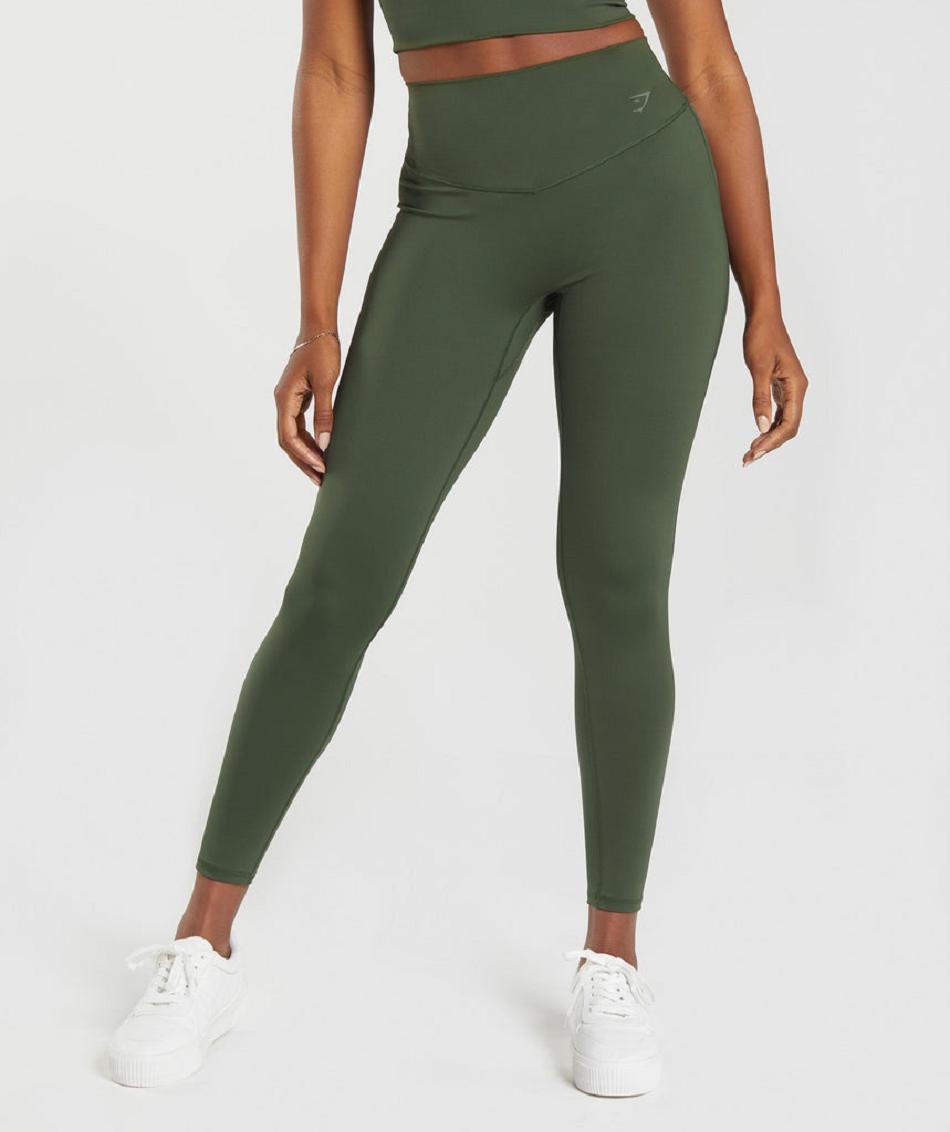 Leggins Gymshark Elevate Mujer Verde Oliva | CO 2821VRW